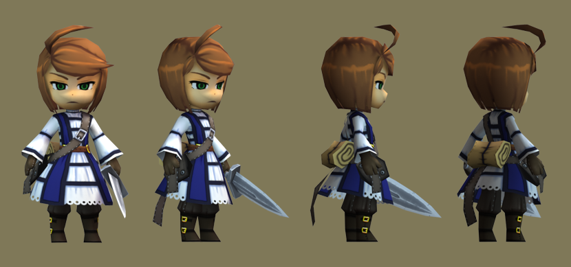 Low Poly Knight Girl